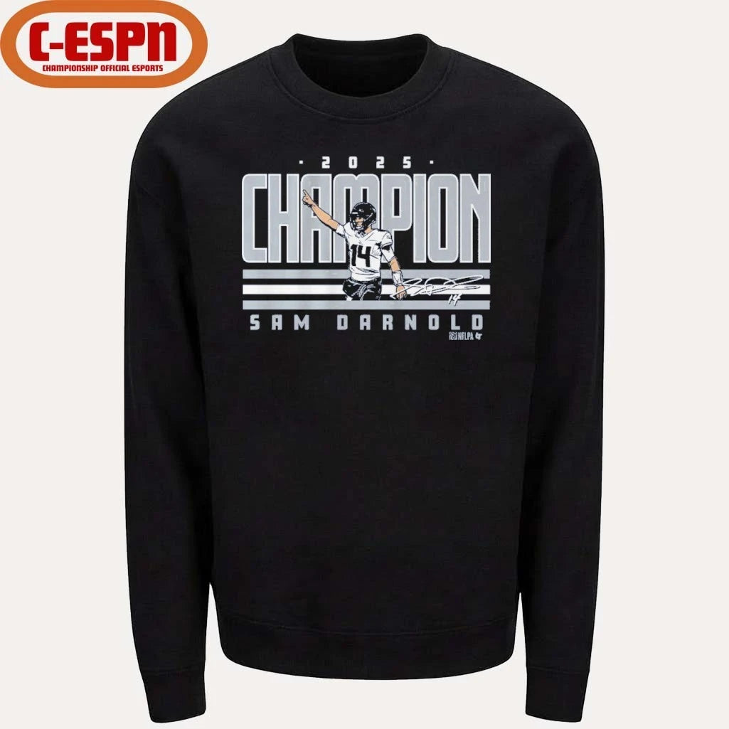 Official Sam Darnold 2025 World Champion Shirt