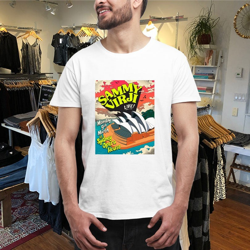 Official Sammy Virji Sydney Opera House March 9 2026 Shirts