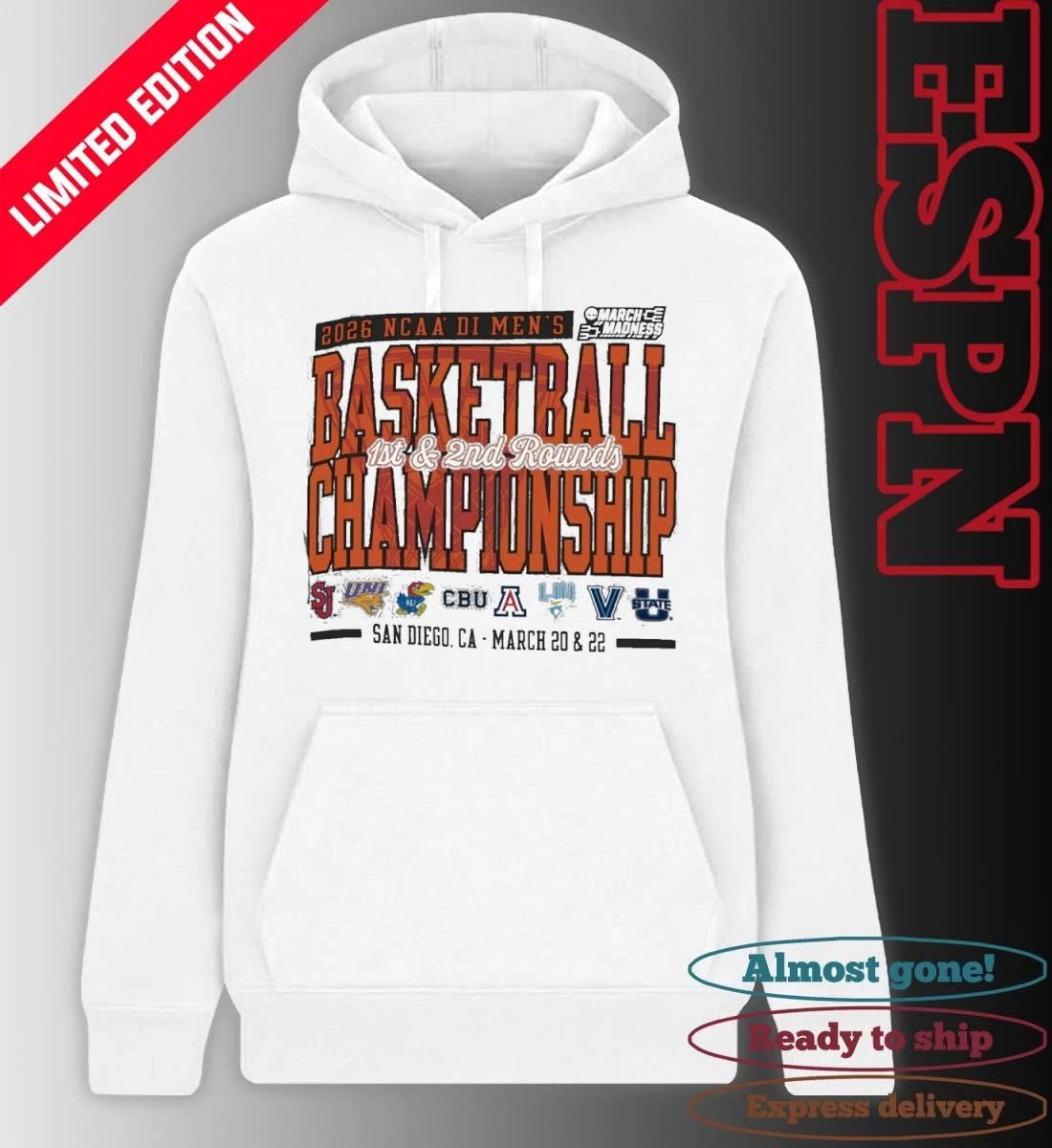 Official San Diego, CA 2026 NCAA DI Men’s Basketball Championship – March 20 &amp; 22 T-Shirt