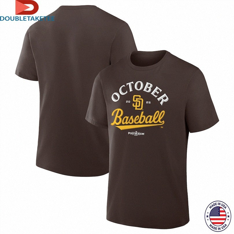 Official San Diego Padres October Baseball 2025 MLB Postseason Shirts