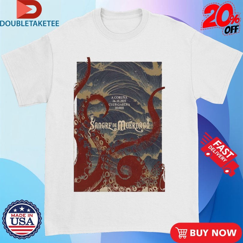 Official Sangre de Muérdago Oct 26 2025 A Coruña Spain Shirts
