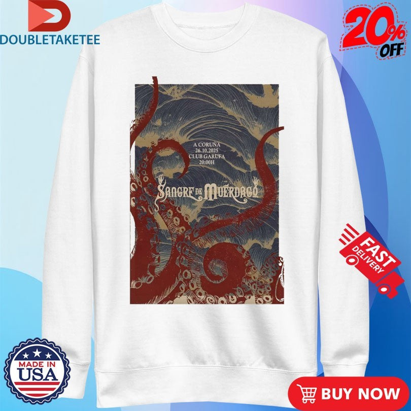 Official Sangre de Muérdago Oct 26 2025 A Coruña Spain Shirts