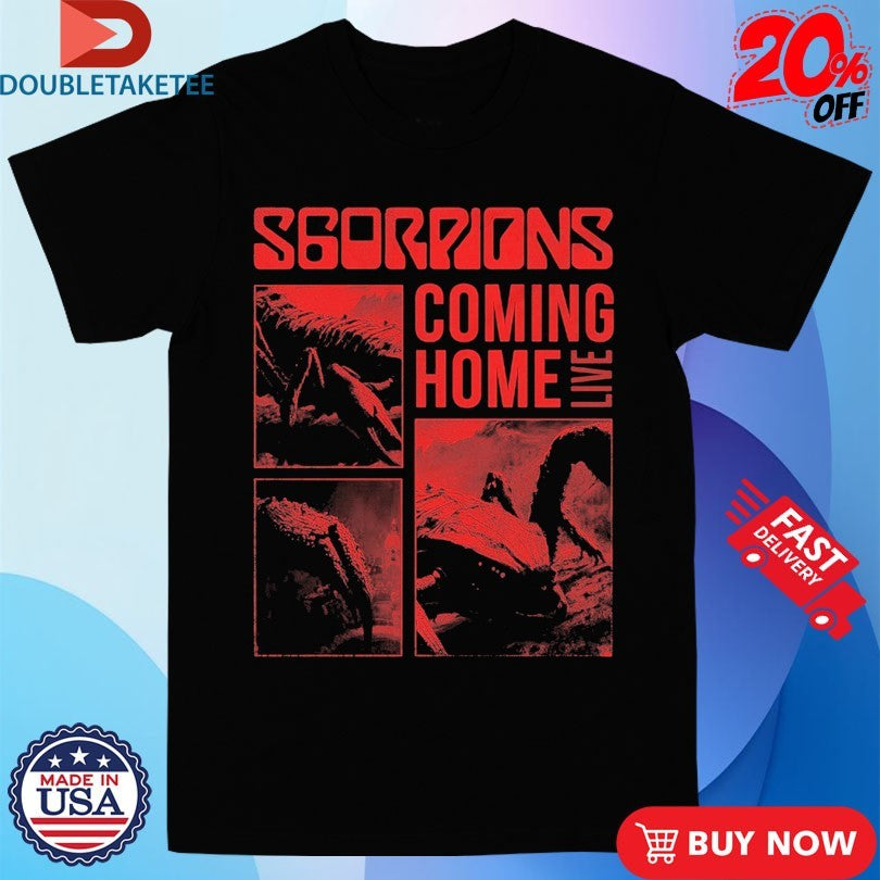 Official Scorpions Coming Home Live Collage Shirts