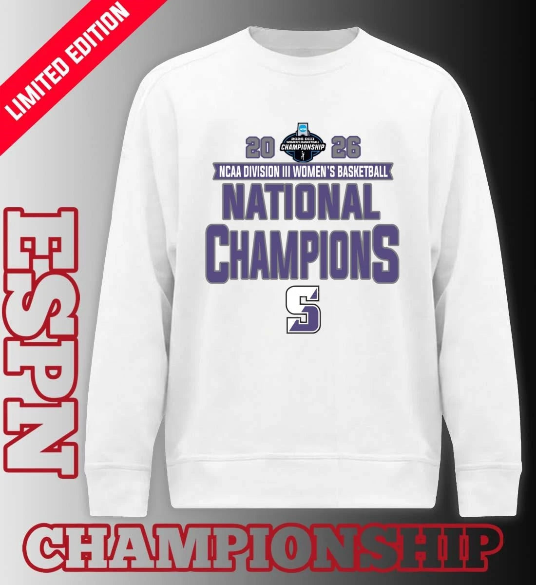 Official Scranton Lady Royals 2026 NCAA Division III Women’s Basketball National Champions T-Shirt