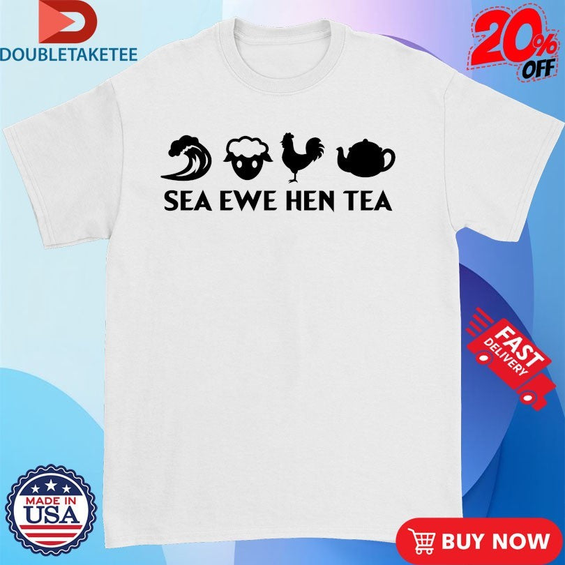 Official Sea Ewe Hen Tea Wave Sheep Rooster Shirts
