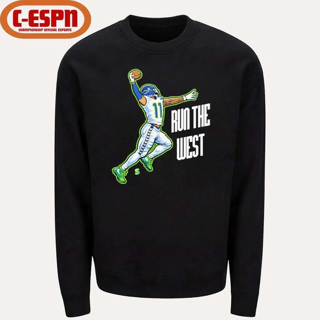 Official Seahawks RUN THE WEST Jaxon Smith-Njigba Shirt