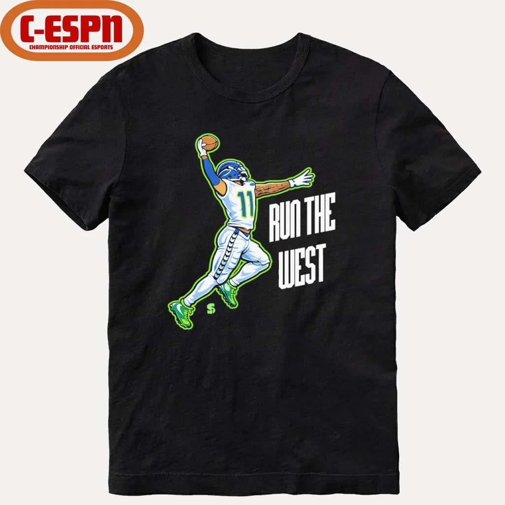 Official Seahawks RUN THE WEST Jaxon Smith-Njigba Shirt