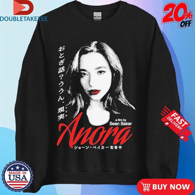 Official Sean Baker Anora Japanese Bootleg Shirts