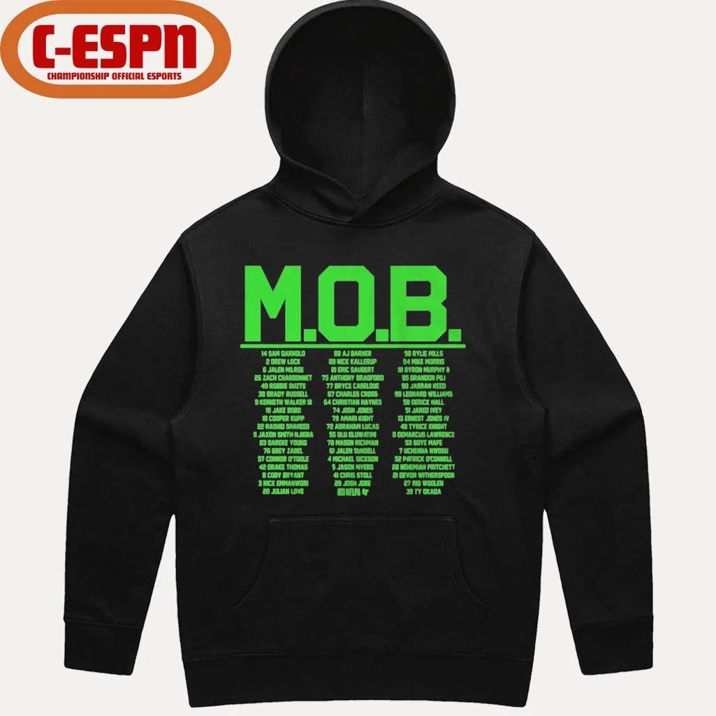 Official Seattle Football M.O.B World Champions Roster Shirt