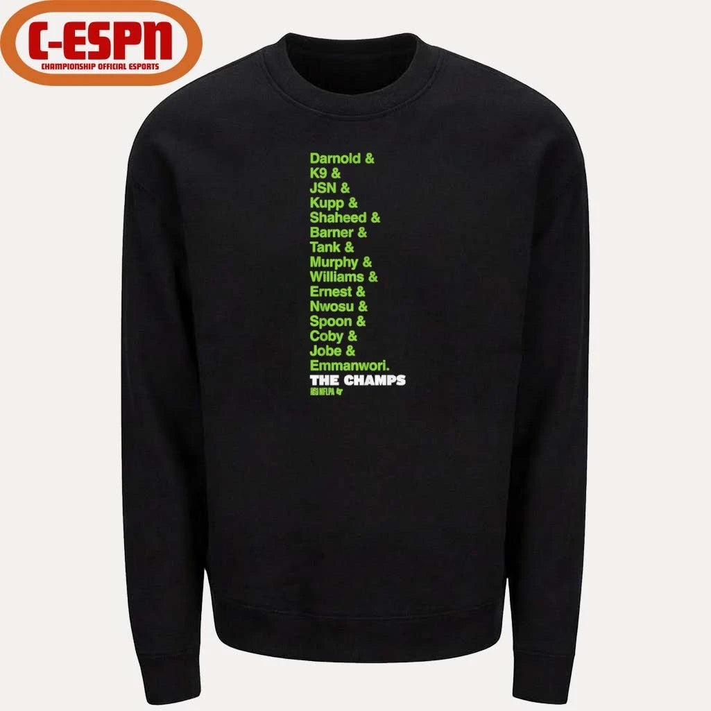 Official Seattle Football World Champions List Shirt