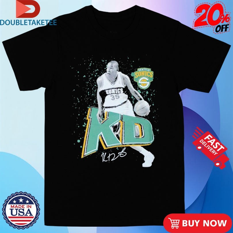 Seattle SuperSonics Kevin Durant KD Photo Shirts