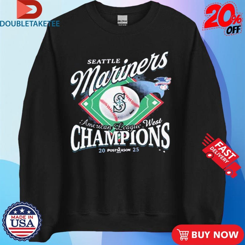 Official Seattle Mariners AL West Division Champions 2025 Shirts