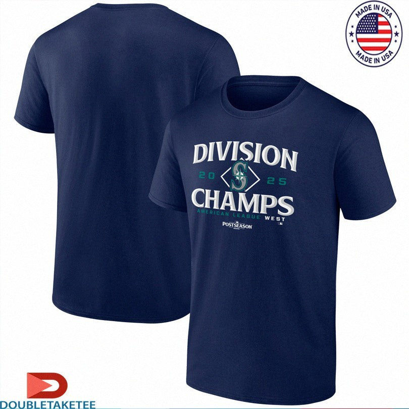 Official Seattle Mariners Postseason MLB 2025 AL West Division Champions Shirts