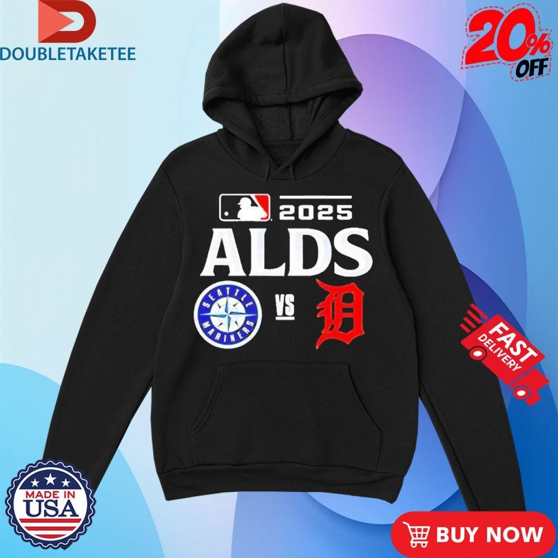 Official Seattle Mariners Vs Detroit Tigers 2025 MLB ALDS Shirts