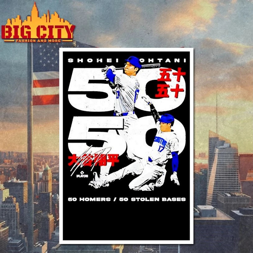 Official Shohei Ohtani Los Angeles D 50-50 Club Japanese Shirt