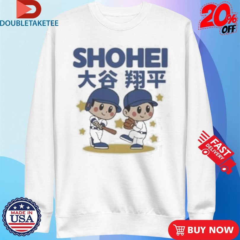 Official Shohei Ohtani Superstar Cartoon Baseball MLB Shirts