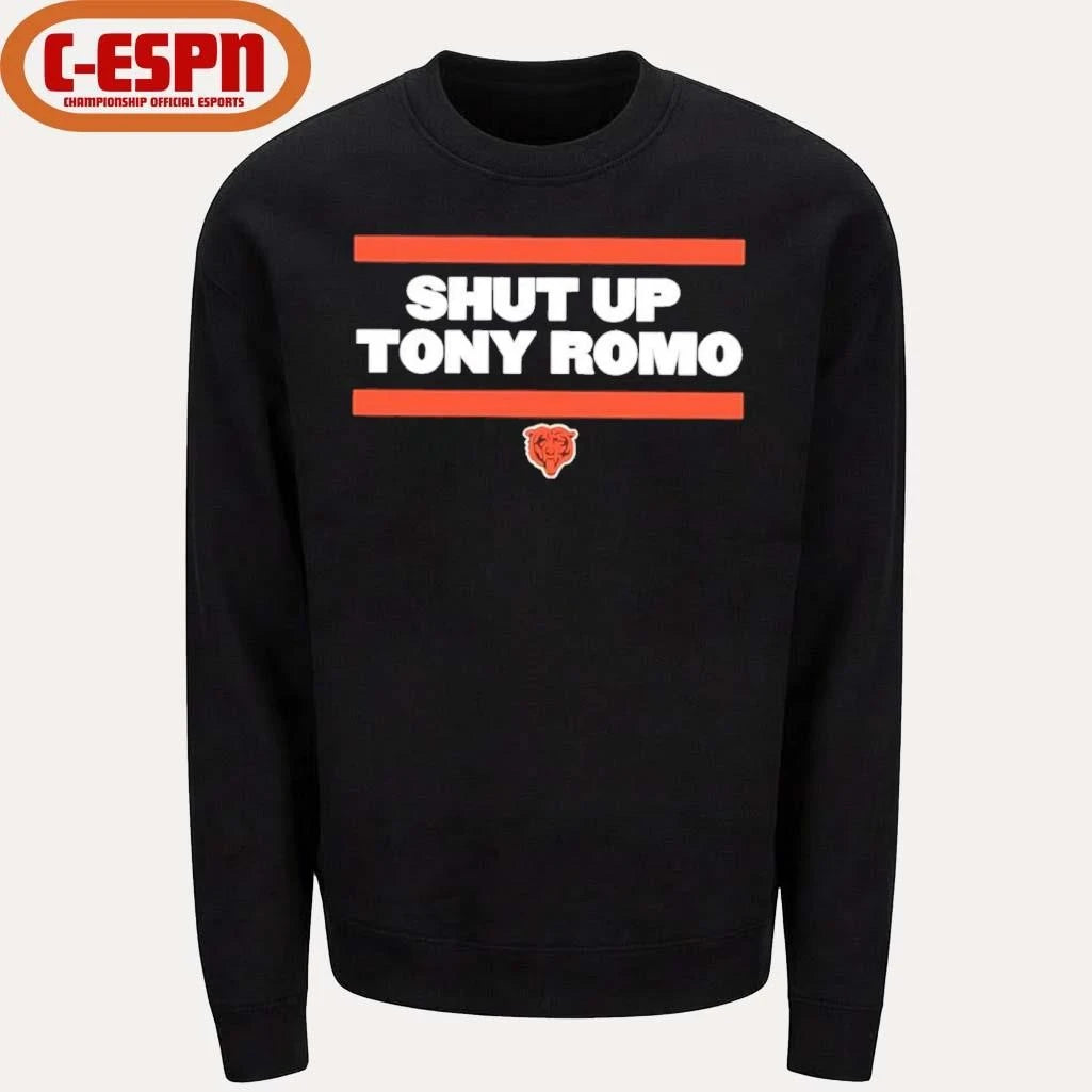 Official Shut Up Tony Romo Chicago Bear Football Shirt