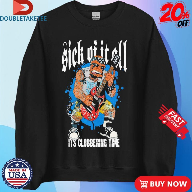 Official Sick Of It All It’s Clobbering Time New York Shirts