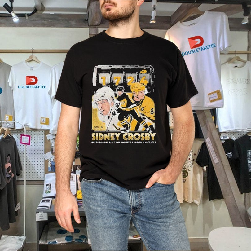 Official Sidney Crosby Pittsburgh All Time Points Leader Shirts