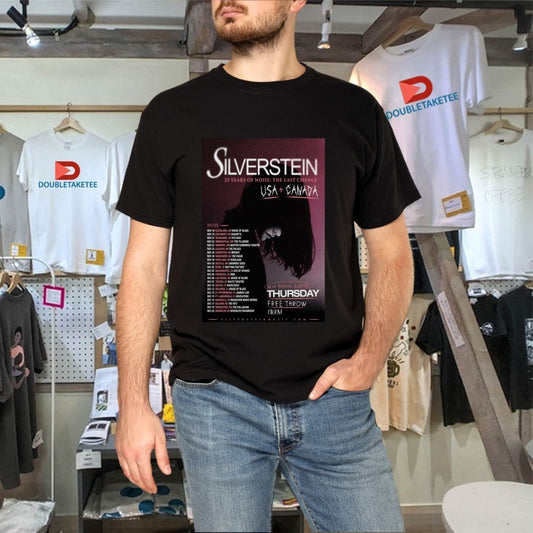 Official Silverstein 25 Years Of Noise The Last Chance Tour 2025 Dates USA Canada Shirts