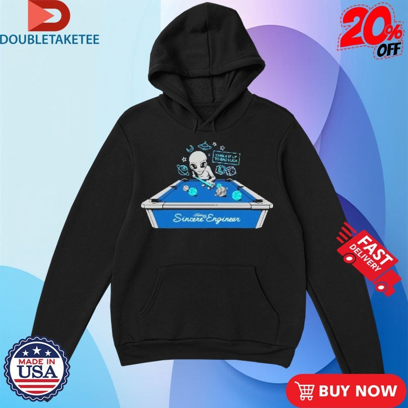 Official Sincere Engineer Alien Pool Table Shirts