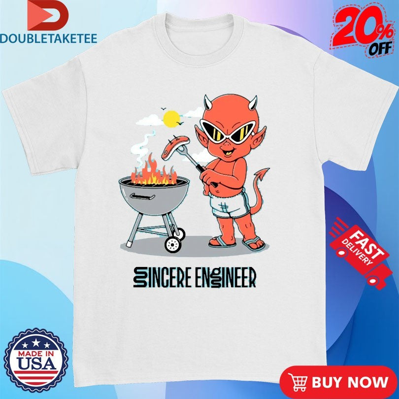 Official Sincere Engineer Grill Devil BBQ Shirts
