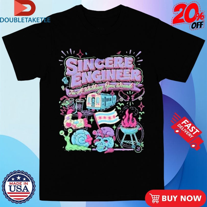 Official Sincere Engineer Jim A Walking Open Wound Anemia Shirts