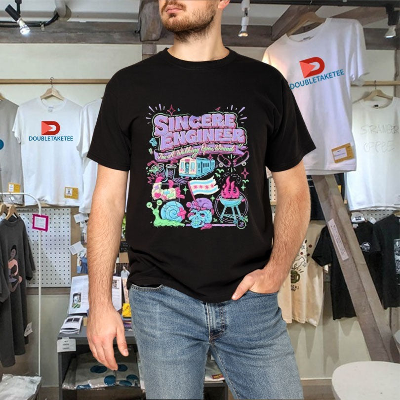 Official Sincere Engineer Jim A Walking Open Wound Anemia Shirts