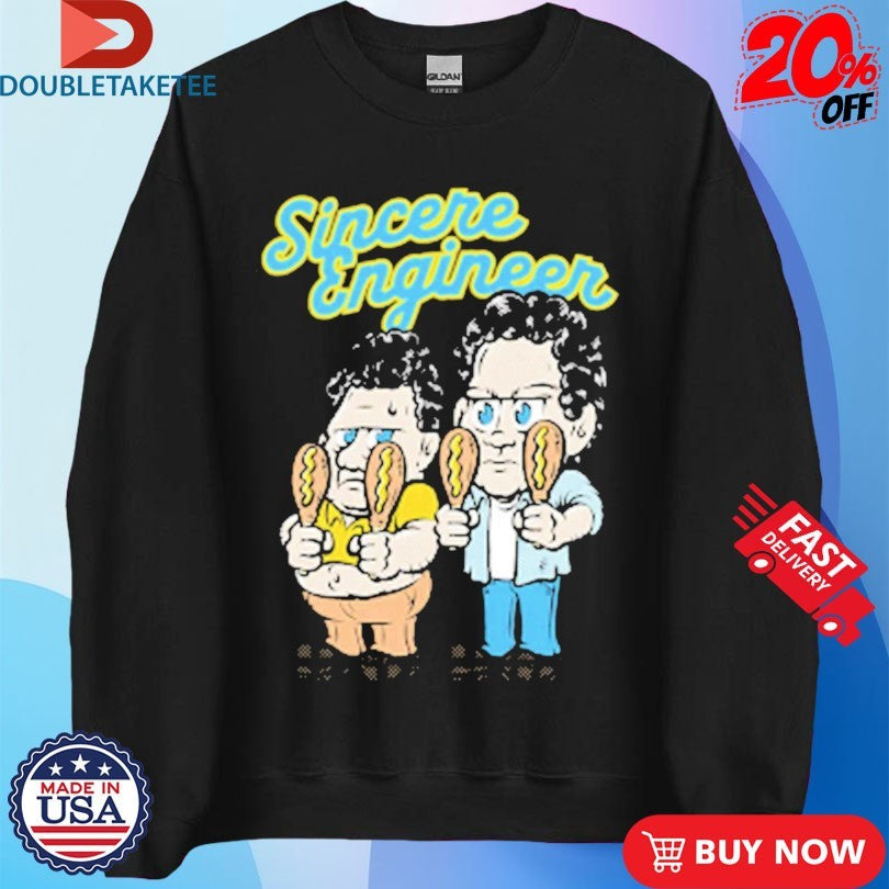 Official Sincere Engineer Smells Like Corn Dogs In Here Shirts