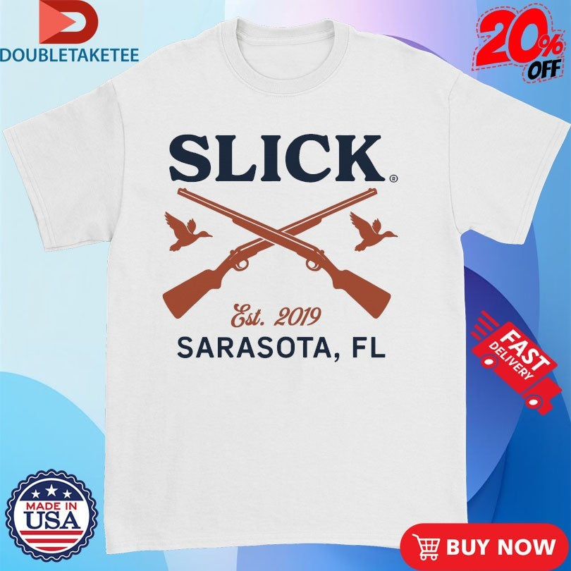 Official Slick Gun Club Sarasota FL Slick Outdoors Est 2019 Hunting Shirts