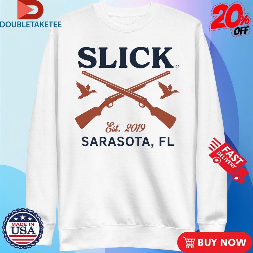 Official Slick Gun Club Sarasota FL Slick Outdoors Est 2019 Hunting Shirts