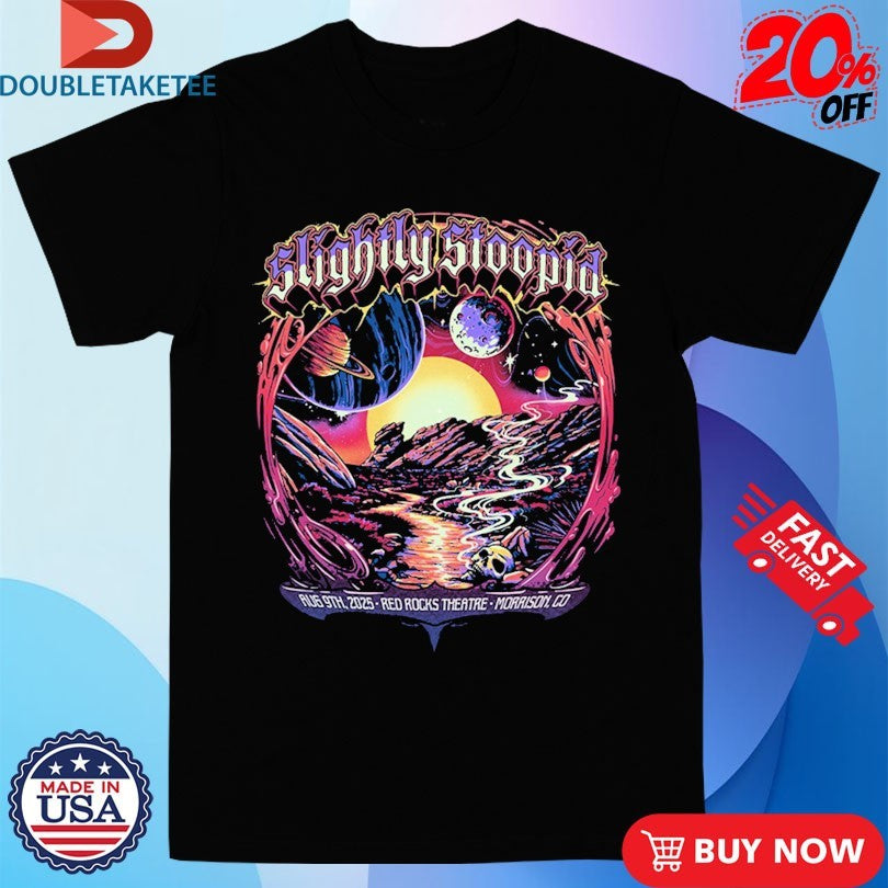 Official Slightly Stoopid 2025 Red Rocks Morrison Co Event Shirts