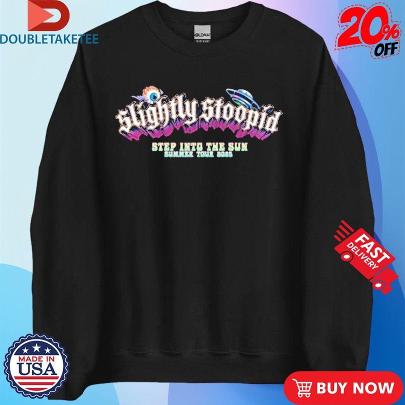 Official Slightly Stoopid Step Into The Sun Summer Tour 2025 Eye UFO Shirts