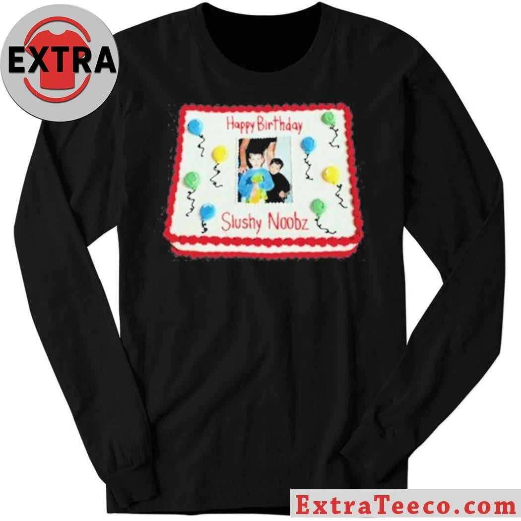 Official Slushy Noobz Birthday Cake 2026 Shirt