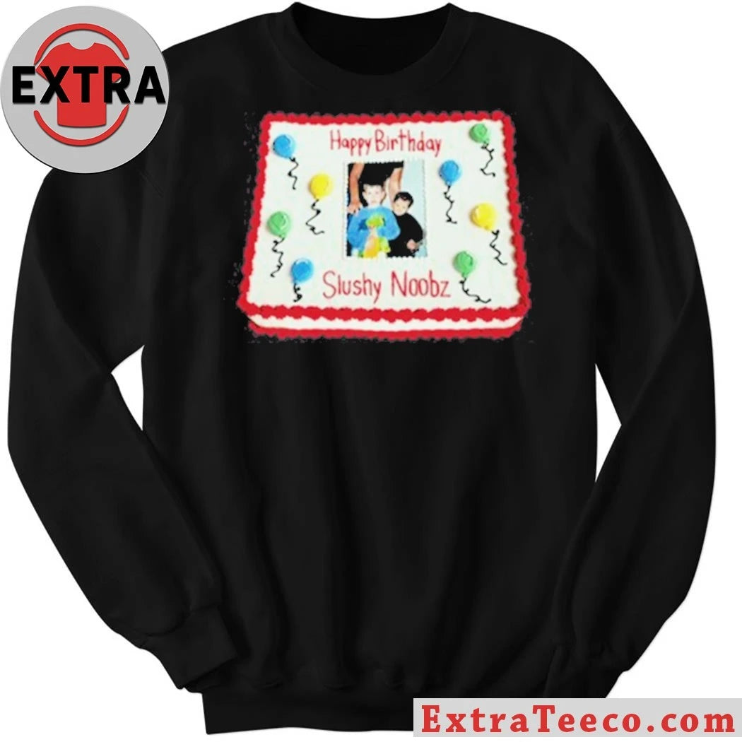 Official Slushy Noobz Birthday Cake 2026 Shirt