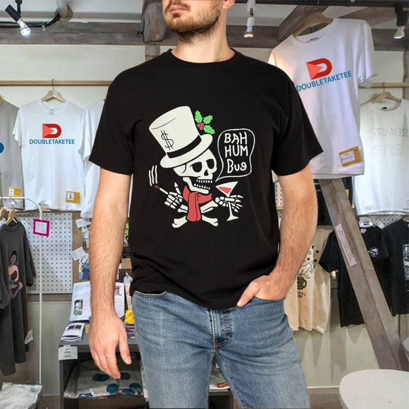 Official Social Distortion Bah Humbug Skelly Scrooge Shirts