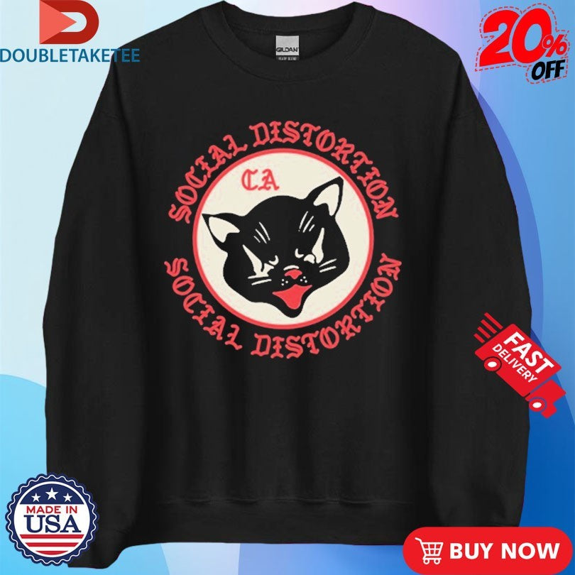 Official Social Distortion Black Cat Shirts