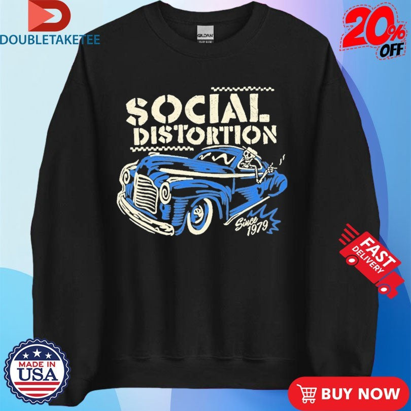 Official Social Distortion Cabbie Since 1979 Skeleton Shirts