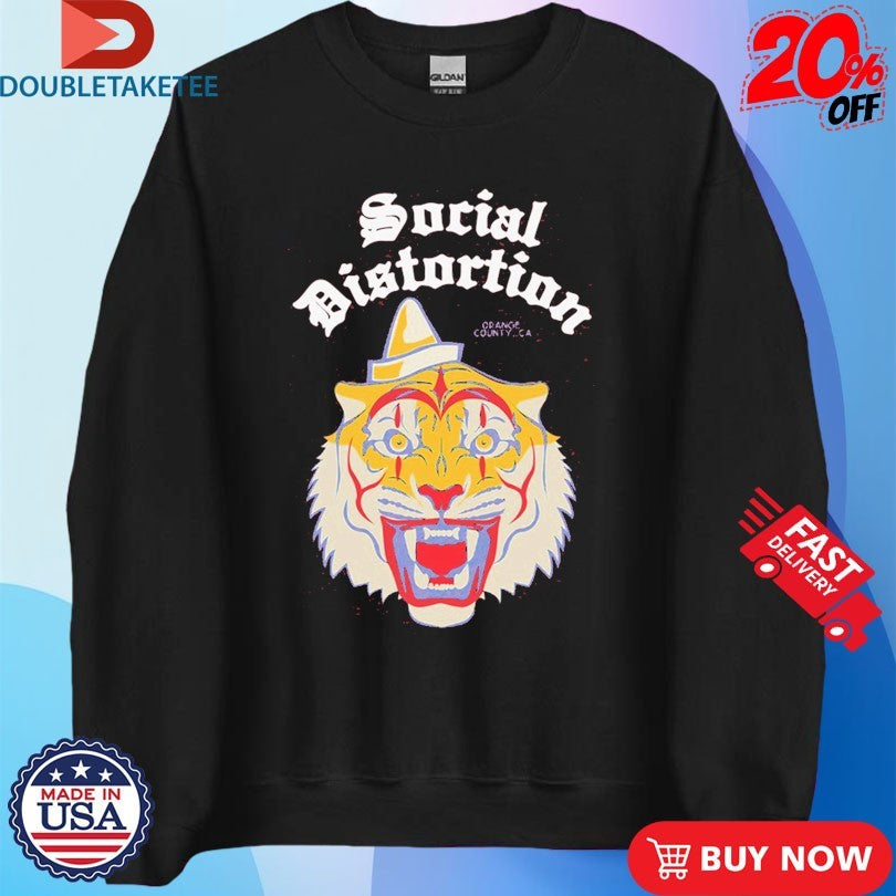 Official Social Distortion Orange County CA Tiger Shirts