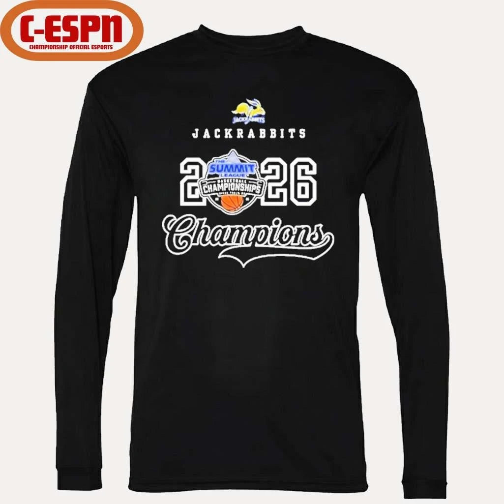 Official South Dakota State Jackrabbits The Summit League Champions Locker Room T-Shirt