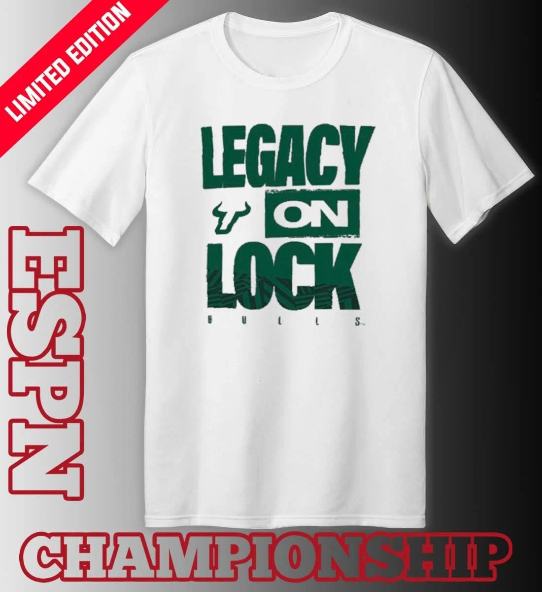 Official South Florida Bulls Basketball Legacy On Lock Bench T-Shirt