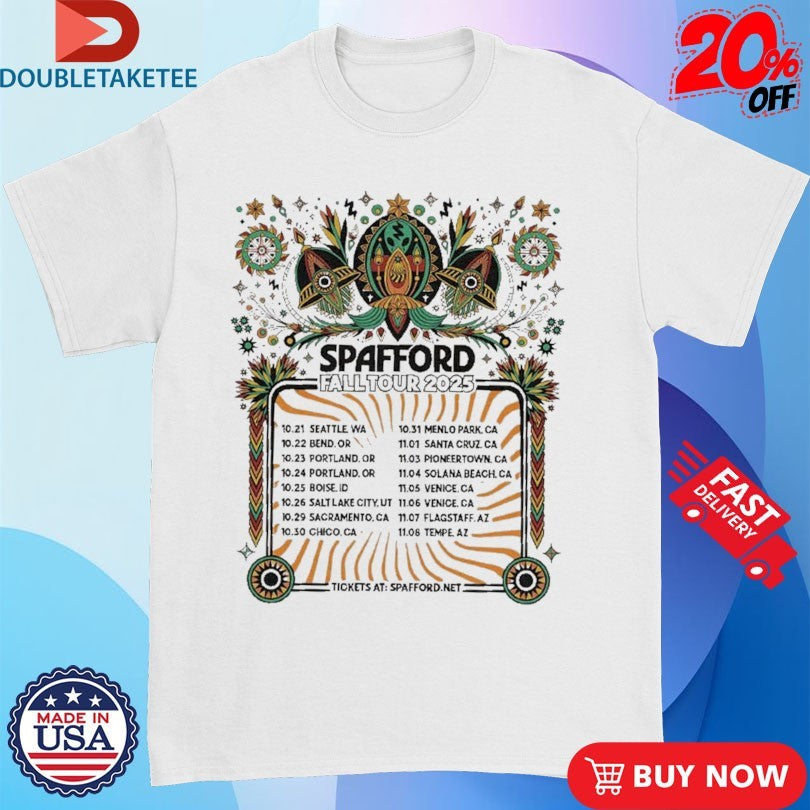 Official Spafford Fall Tour 2025 October And November 2025 Shirts