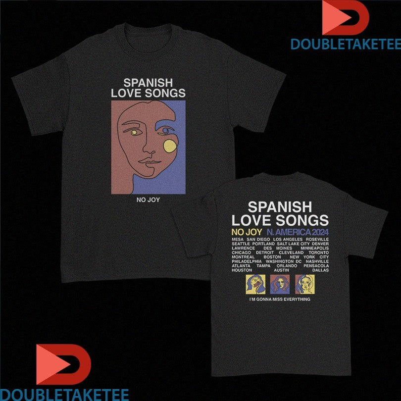 Official Spanish Love Songs One Line Tour 2024 Shirts