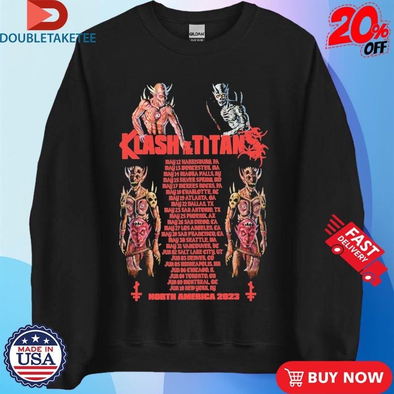 Official Spiritworld Klash Of The Titan Spring Tour 2023 Dates Shirts