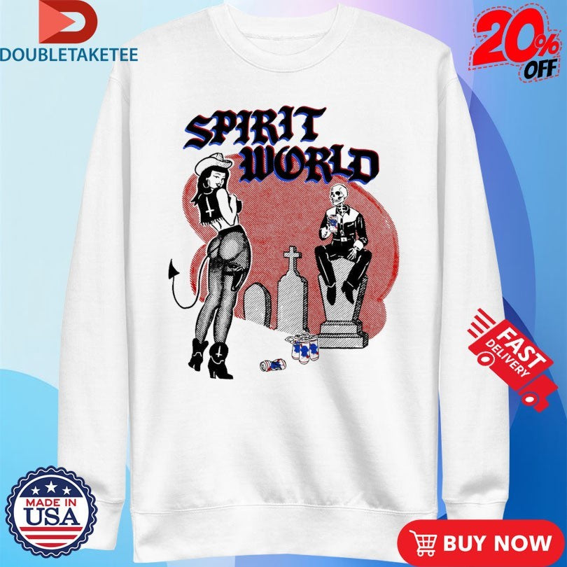 Official Spiritworld Pabst Blue Ribbon PBR Beer Skeleton Shirts