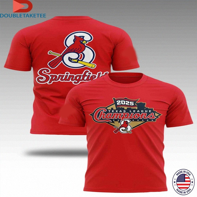 Official Springfield Cardinals Texas League Champions 2025 Shirts