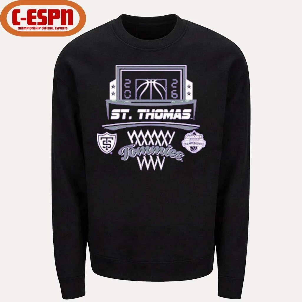 Official St Thomas Tommies Basketball 2026 The Summit League Championship Shirt