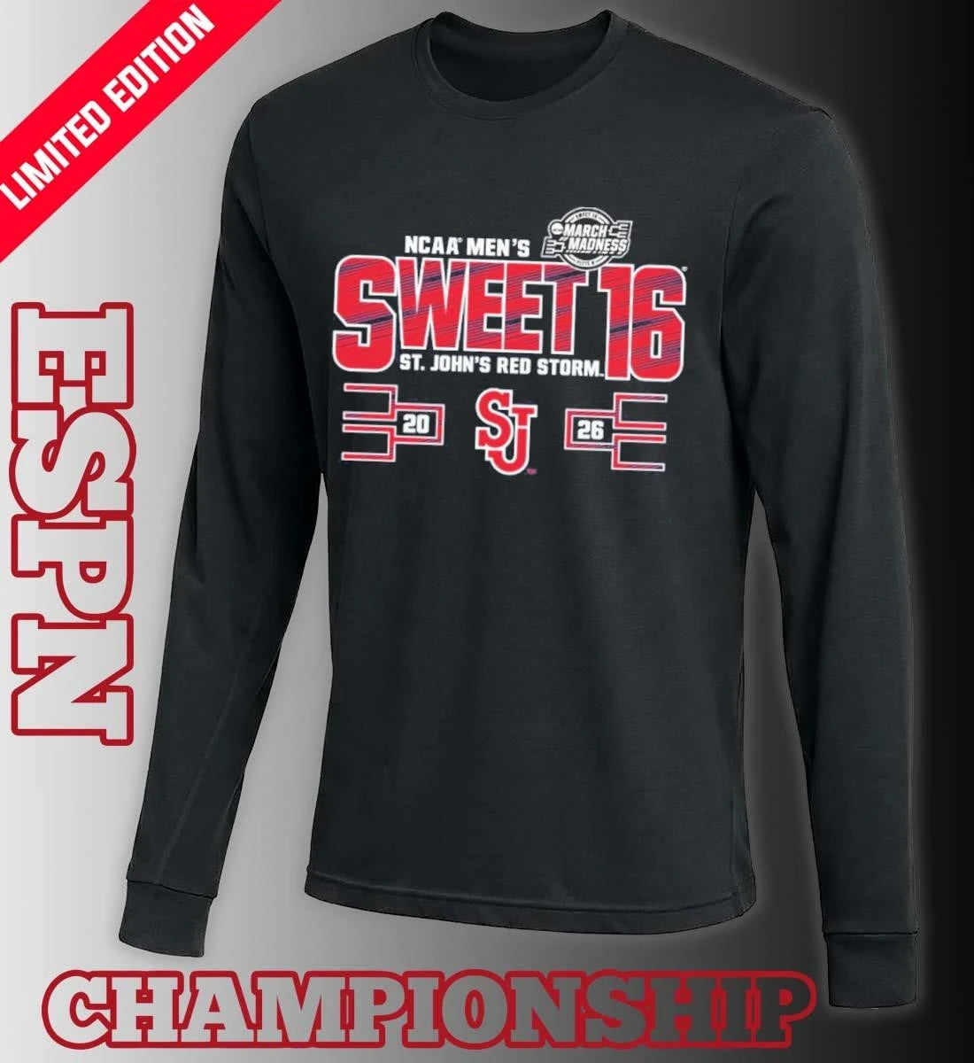 Official St. John’s University Men’s Basketball Sweet 16 Shirt