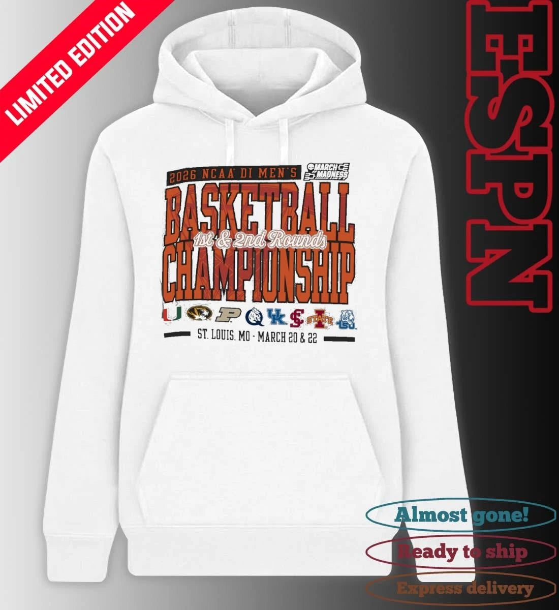 Official St. Louis, MO 2026 NCAA DI Men’s Basketball Championship – March 20 &amp; 22 T-Shirt