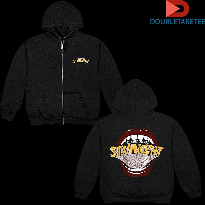 Official St. Vincent All Born Screaming Mouth Shirts